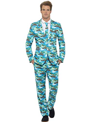 Smiffys Aloha! Anzug, mit Jacke, Hose und Krawatte von Smiffys