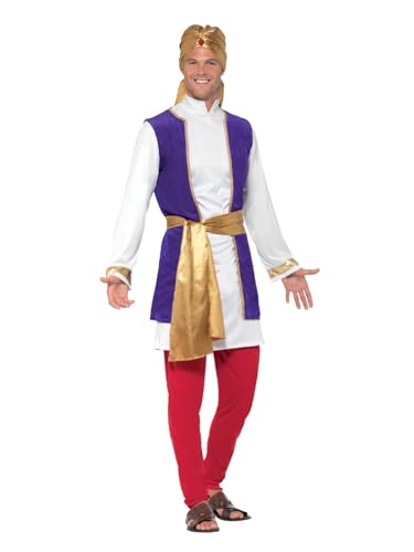 Smiffys Arabischer Prinz Kostüm, Mehrfarbig, mit Oberteil, Weste, Hose, Gürtel & Turban Smiffys Arabischer Prinz Kostüm, Mehrfarbig, mit Oberteil, Weste, Hose, Gürtel & Turban von Smiffys