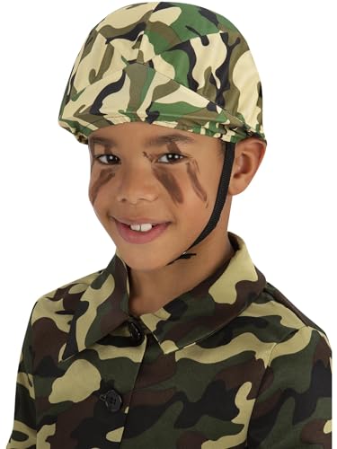 Smiffys Army-Camo-Helm für Kinder, grün Smiffys Army-Camo-Helm für Kinder, grün von Smiffys