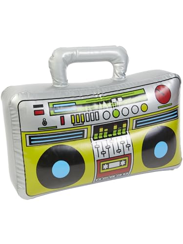 Smiffys Aufblasbarer Ghettoblaster, Silber Smiffys Aufblasbarer Ghettoblaster, Silber von Smiffys