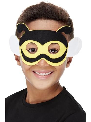 Smiffys 72076 Bienen-Filzmaske, Unisex-Kinder, Schwarz, Einheitsgröße Smiffys 72076 Bienen-Filzmaske, Unisex-Kinder, Schwarz, Einheitsgröße von Smiffys