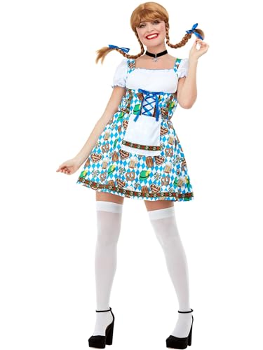 Smiffys Bier Bedienung Kostüm, Blau, mit bedrucktem Kleid Smiffys Bier Bedienung Kostüm, Blau, mit bedrucktem Kleid von Smiffys