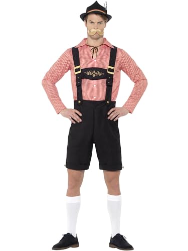 Smiffys Bier Fest-Kostüm, Rot, mit Hemd und Lederhosen Smiffys Bier Fest-Kostüm, Rot, mit Hemd und Lederhosen von Smiffys