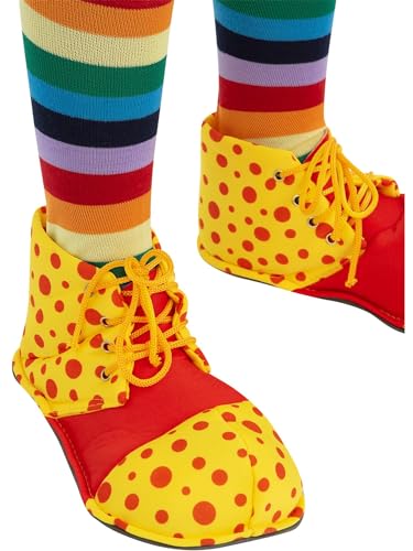 Smiffys Clown-Überschuhe, rot und gelb von Smiffys