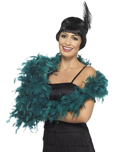 Smiffys Deluxe-Boa, Petrol, 180 cm, 80 g von Smiffys