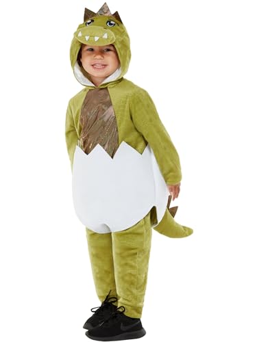 Smiffys Deluxe Kleinkind-Kostüm Schlüpfender Dino, Grün, Einteiler mit Kapuze und Hose Smiffys Deluxe Kleinkind-Kostüm Schlüpfender Dino, Grün, Einteiler mit Kapuze und Hose von Smiffys
