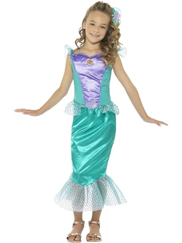 Smiffys Deluxe Meerjungfrauen-Kostüm, Grün, mit Kleid und Haarschmuck Smiffys Deluxe Meerjungfrauen-Kostüm, Grün, mit Kleid und Haarschmuck von Smiffys