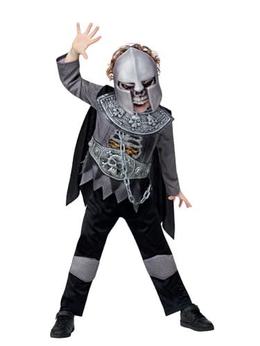 Smiffys Deluxe Skelett-Ritter Kostüm, Oberteil mit Brustteil aus EVA-Schaumstoff, Umhang, Hose & Maske aus EVA-Schaumstoff Smiffys Deluxe Skelett-Ritter Kostüm, Oberteil mit Brustteil aus EVA-Schaumstoff, Umhang, Hose & Maske aus EVA-Schaumstoff von Smiffys