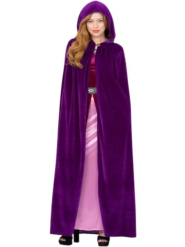 Smiffys Deluxe-Umhang, Amethyst-Lila, Erwachsene von Smiffys