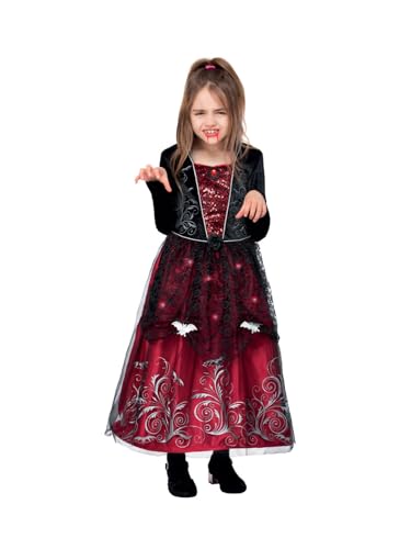 Smiffys Deluxe Vampirfrau-Kostüm, Leuchtendes Kleid von Smiffys