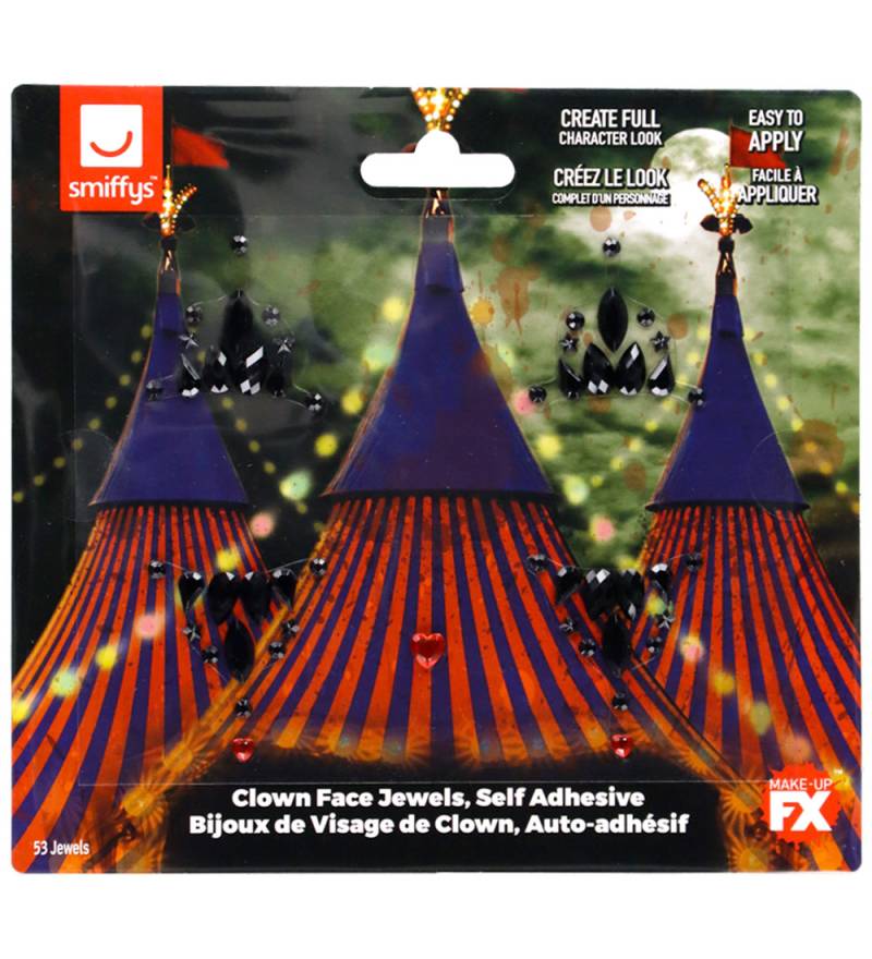 Smiffys Diamant-Gesichtsaufkleber - 53 st. - Clown-Gesicht - Smiffys - One Size - Kostüme Smiffys Diamant-Gesichtsaufkleber - 53 st. - Clown-Gesicht - Smiffys - One Size - Kostüme von Smiffys