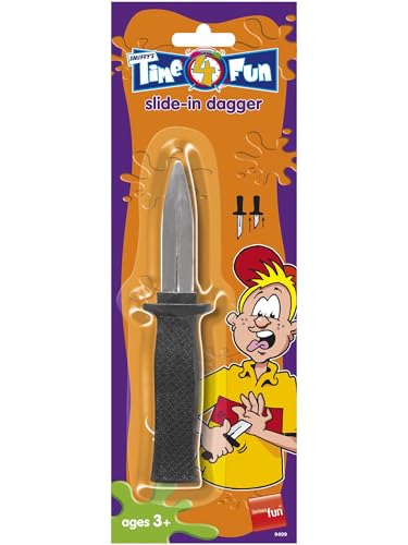 Smiffys Dolch mit einziehbarer Klinge, Silber, 36 auf individuellen Karten Smiffys Dolch mit einziehbarer Klinge, Silber, 36 auf individuellen Karten von Smiffys