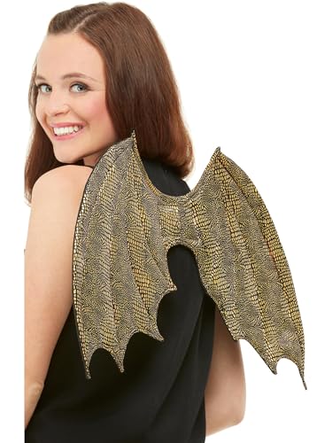 Smiffys Drachenschuppenflügel, Gold, 50 cm/19 Zoll Smiffys Drachenschuppenflügel, Gold, 50 cm/19 Zoll von Smiffys