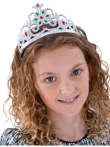 Smiffys Edelsteinbesetzte Blumen-Diadem, Silber von Smiffys