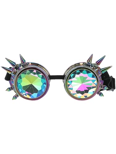 Smiffys Fever-Festival-Brille in Regenbogenfarben von Smiffys