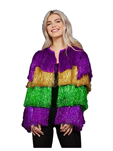 Smiffys Fever Lametta Mardi Gras Jacke Smiffys Fever Lametta Mardi Gras Jacke von Smiffys
