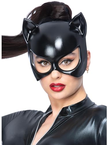Fever Black Cat Eyemask - on Elastic - von Smiffys