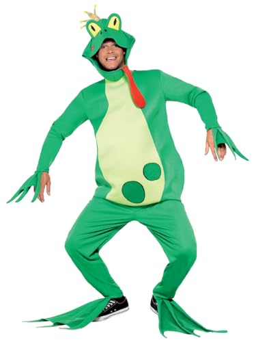 Smiffys Froschkönig Kostüm, Bodysuit mit angebrachten Handschuhen, Hosen, Kopfbedeckung und Fußüberziehern Smiffys Froschkönig Kostüm, Bodysuit mit angebrachten Handschuhen, Hosen, Kopfbedeckung und Fußüberziehern von Smiffys