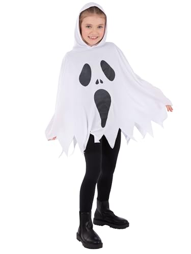 Smiffys Geister-Poncho, Weiß, Kinder von Smiffys