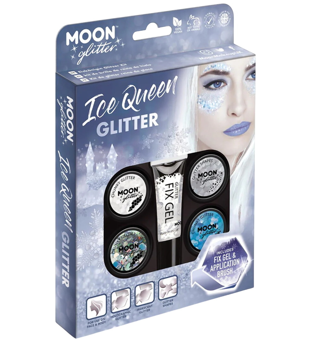 Smiffys Gesichtsschmuck - Mond Glitter Ice Königin - Smiffys - One Size - Kostüme Smiffys Gesichtsschmuck - Mond Glitter Ice Königin - Smiffys - One Size - Kostüme von Smiffys