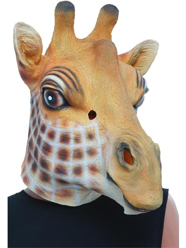 Smiffys Giraffen Latexmaske, Braun, Bedeckt den ganzen Kopf Smiffys Giraffen Latexmaske, Braun, Bedeckt den ganzen Kopf von Smiffys