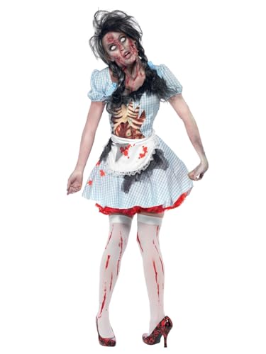 Smiffys Halloween Kostüm Country-Mädchen Horrorzombie, mit Kleid, Latexbrustteil und Schürze Smiffys Halloween Kostüm Country-Mädchen Horrorzombie, mit Kleid, Latexbrustteil und Schürze von Smiffys