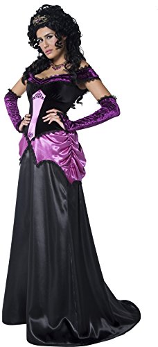 Smiffys Halloween Kostüm Gräfin Nocturna, mit Kleid und Handschuhen von Smiffys