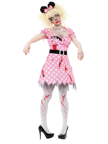 Smiffys Halloween Zombiekostüm Mäuschen, Rosa, mit Kleid, Gürtel und Stirnband Smiffys Halloween Zombiekostüm Mäuschen, Rosa, mit Kleid, Gürtel und Stirnband von Smiffys