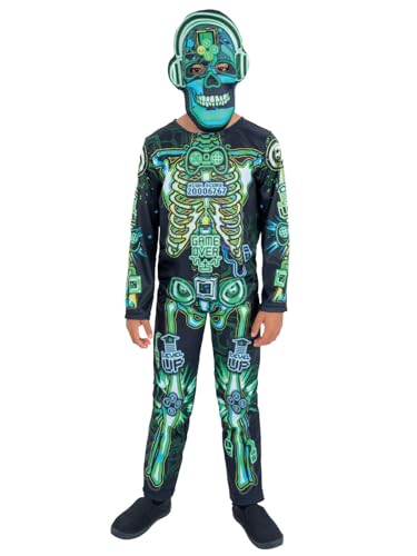 Smiffys Im Dunkeln leuchtendes Tech-Skelett-Kostüm, Komplettset & Maske Smiffys Im Dunkeln leuchtendes Tech-Skelett-Kostüm, Komplettset & Maske von Smiffys