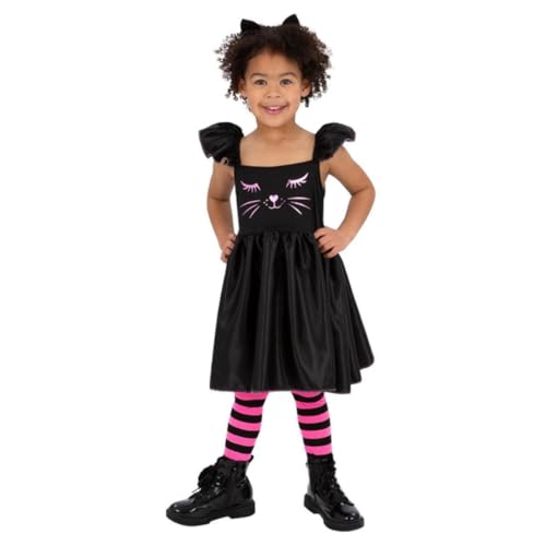 Smiffys Katzenkostüm Kleid & Stirnband Kleinkind Halloween Kind Verkleidung Katze Dress Up Kostüme Smiffys Katzenkostüm Kleid & Stirnband Kleinkind Halloween Kind Verkleidung Katze Dress Up Kostüme von Smiffys