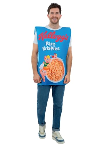 Kelloggs Rice Krispies Cereal Box Costume von Smiffys