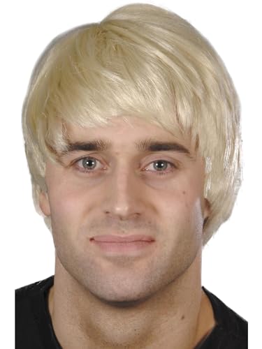 Smiffys Kerl Perücke, Blond, Kurz von Smiffys