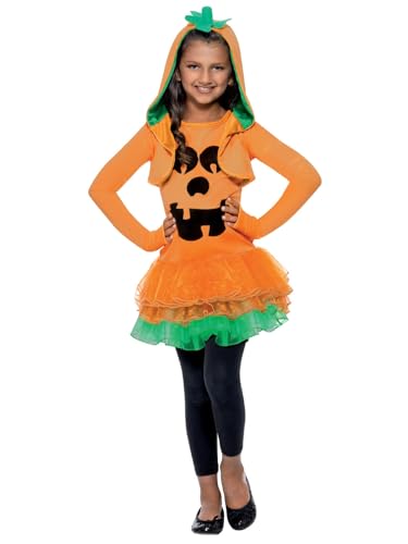 Halloween! Smiffys Kostüm Kürbis mit Ballettröckchen, Orange, mit Ballettröckchenkleid und Kapuzenjacke Halloween! Smiffys Kostüm Kürbis mit Ballettröckchen, Orange, mit Ballettröckchenkleid und Kapuzenjacke von Smiffys