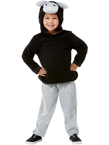 Smiffys Kleinkind-Kostüm Schwarzes Schaf, Schwarz, Kapuzenoberteil und Hose Smiffys Kleinkind-Kostüm Schwarzes Schaf, Schwarz, Kapuzenoberteil und Hose von Smiffys
