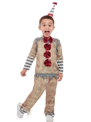 Smiffys Kleinkind Vintage Clown Kostüm, Grau, Oberteil, Hose und Stirnband mit Hut Smiffys Kleinkind Vintage Clown Kostüm, Grau, Oberteil, Hose und Stirnband mit Hut von Smiffys