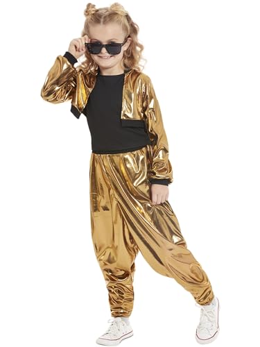 Smiffys Kostüm 80er-Jahre Hammerzeit, Gold, Oberteil, Hose und Jacke Smiffys Kostüm 80er-Jahre Hammerzeit, Gold, Oberteil, Hose und Jacke von Smiffys