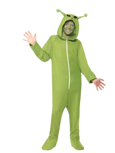 Smiffys Kostüm Alien, Grün, mit Ganzkörperanzug mit Kapuze Smiffys Kostüm Alien, Grün, mit Ganzkörperanzug mit Kapuze von Smiffys