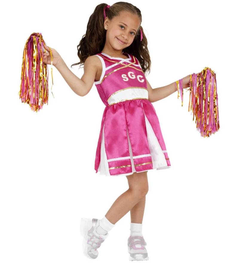 Smiffys Kostüm - Cheerleader - Pink - Smiffys - 4-6 Jahre (104-116) - Kostüme von Smiffys