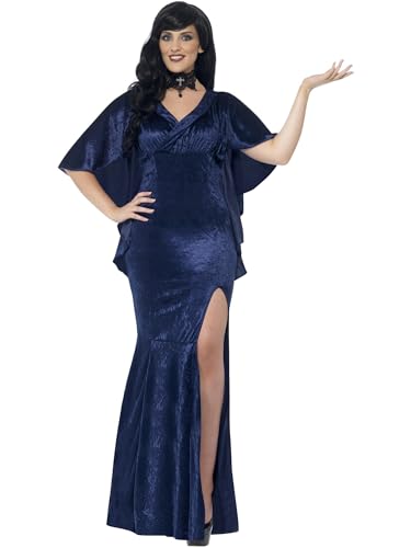 Smiffys Kostüm Kurvige Zauberin, Blau, mit Kleid von Smiffys