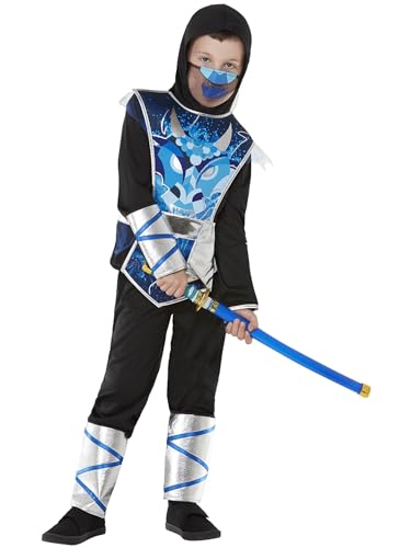 Smiffys Kostüm Ninja-Krieger, Blau, Oberteil, Hose und Schwert Smiffys Kostüm Ninja-Krieger, Blau, Oberteil, Hose und Schwert von Smiffys