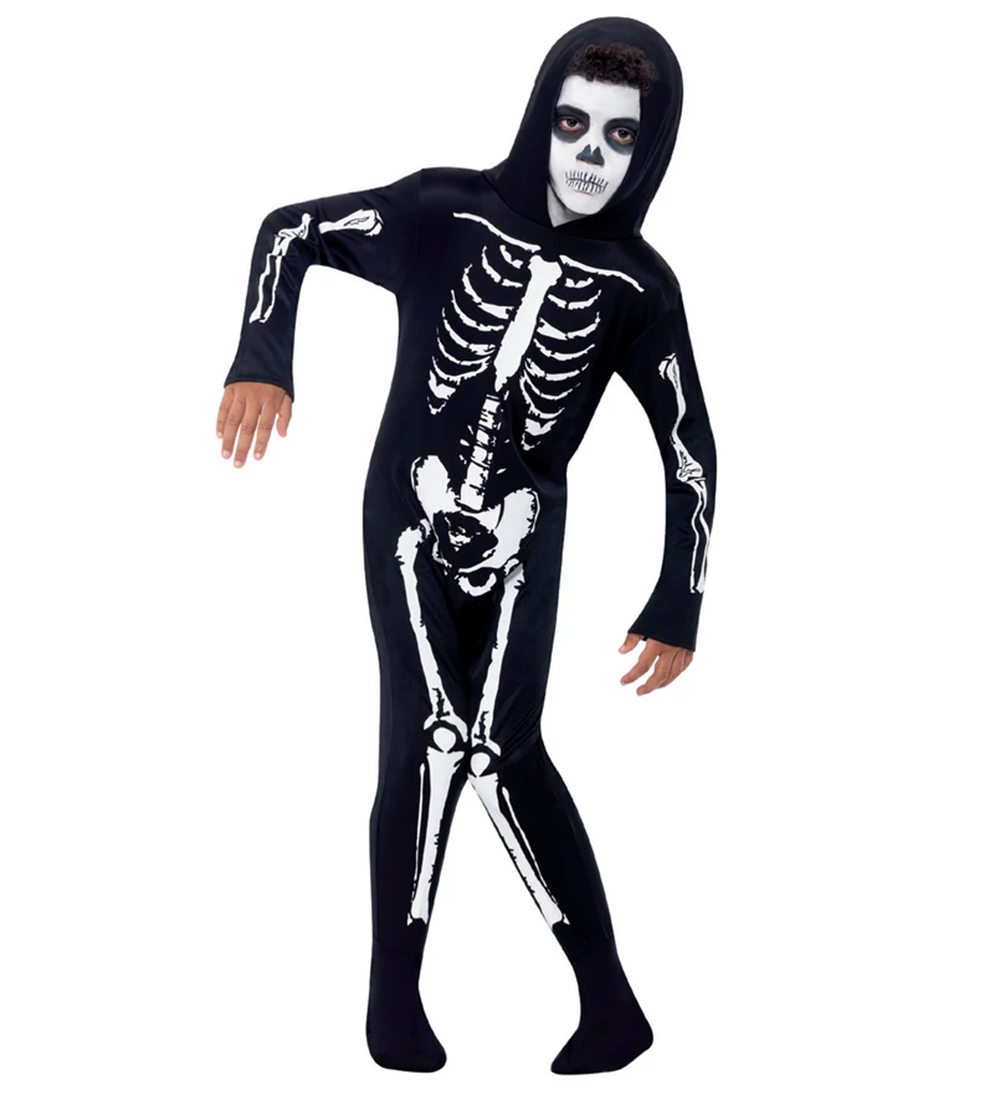 Smiffys Kostüm - Skeleton - Schwarz/Weiß - Smiffys - 4-6 Jahre (104-116) - Kostüme von Smiffys