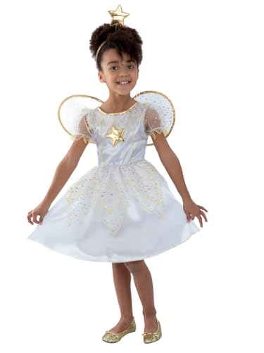 Smiffys Kostüm Sternenfee Weiß mit Kleid Stirnband und Flügeln, Small Smiffys Kostüm Sternenfee Weiß mit Kleid Stirnband und Flügeln, Small von Smiffys