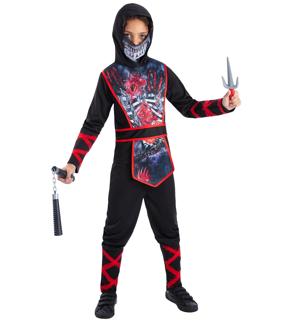 Smiffys Kostüm - Zombie Ninja - Smiffys - 4-6 Jahre (104-116) - Kostüme von Smiffys