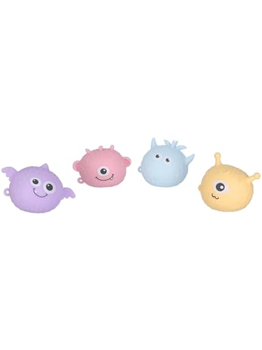 Smiffys Leuchtende Monster (10cm), 12 Stück, in Schaukasten, Farblich sortiert von Smiffys