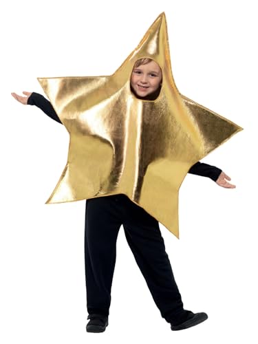 Smiffys Leuchtender-Stern-Kostüm, Gold, mit Überzug, geeignet für Kinder bis 7 Jahre Smiffys Leuchtender-Stern-Kostüm, Gold, mit Überzug, geeignet für Kinder bis 7 Jahre von Smiffys