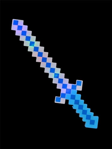 Smiffys Leuchtendes LED-Pixel-Schwert, 61 cm, Batterien enthalten von Smiffys