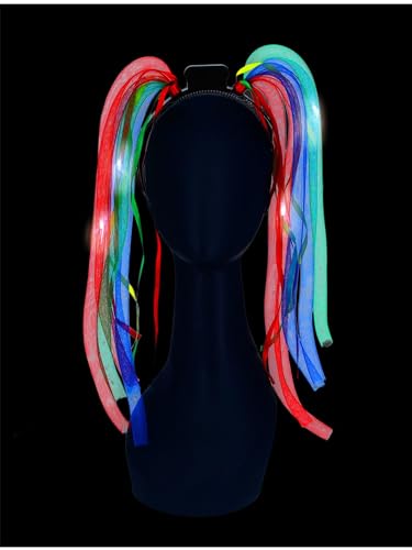 Smiffys Leuchtendes Regenbogen-Spaghetti-Stirnband, LED, Batterien enthalten Smiffys Leuchtendes Regenbogen-Spaghetti-Stirnband, LED, Batterien enthalten von Smiffys