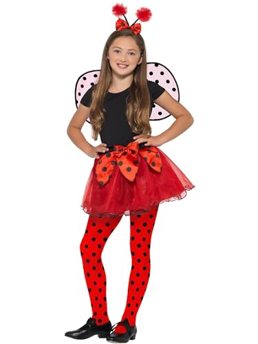 Smiffys Marienkäfer-Kit, Schwarz und Rot, mit Tutu, Flügeln und Stirnband Smiffys Marienkäfer-Kit, Schwarz und Rot, mit Tutu, Flügeln und Stirnband von Smiffys