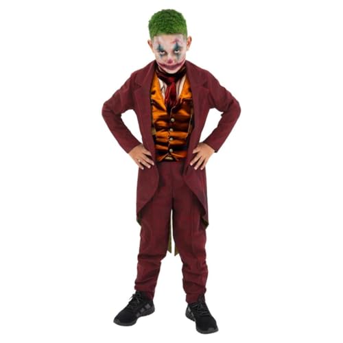 Smiffys Modernes Trickster-Kostüm, T-Shirt, Jacke und Hose, Halloween-Kinder-Kostüm, Clown-Kostüme Smiffys Modernes Trickster-Kostüm, T-Shirt, Jacke und Hose, Halloween-Kinder-Kostüm, Clown-Kostüme von Smiffys