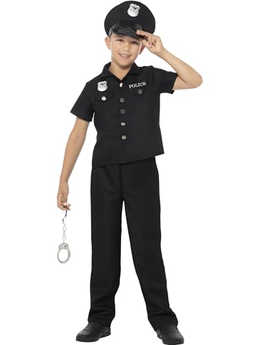Smiffys New Yorker Polizistenkostüm, Schwarz, mit Oberteil, Hose und Mütze Smiffys New Yorker Polizistenkostüm, Schwarz, mit Oberteil, Hose und Mütze von Smiffys